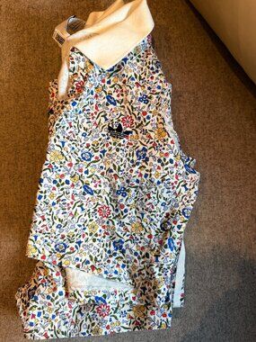 ADIDAS x LIBERTY LONDON SLEEVELESS POLO SHIRT & SHORTS SET S